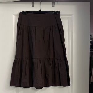 Banana Republic Dark Brown A-Line Skirt
